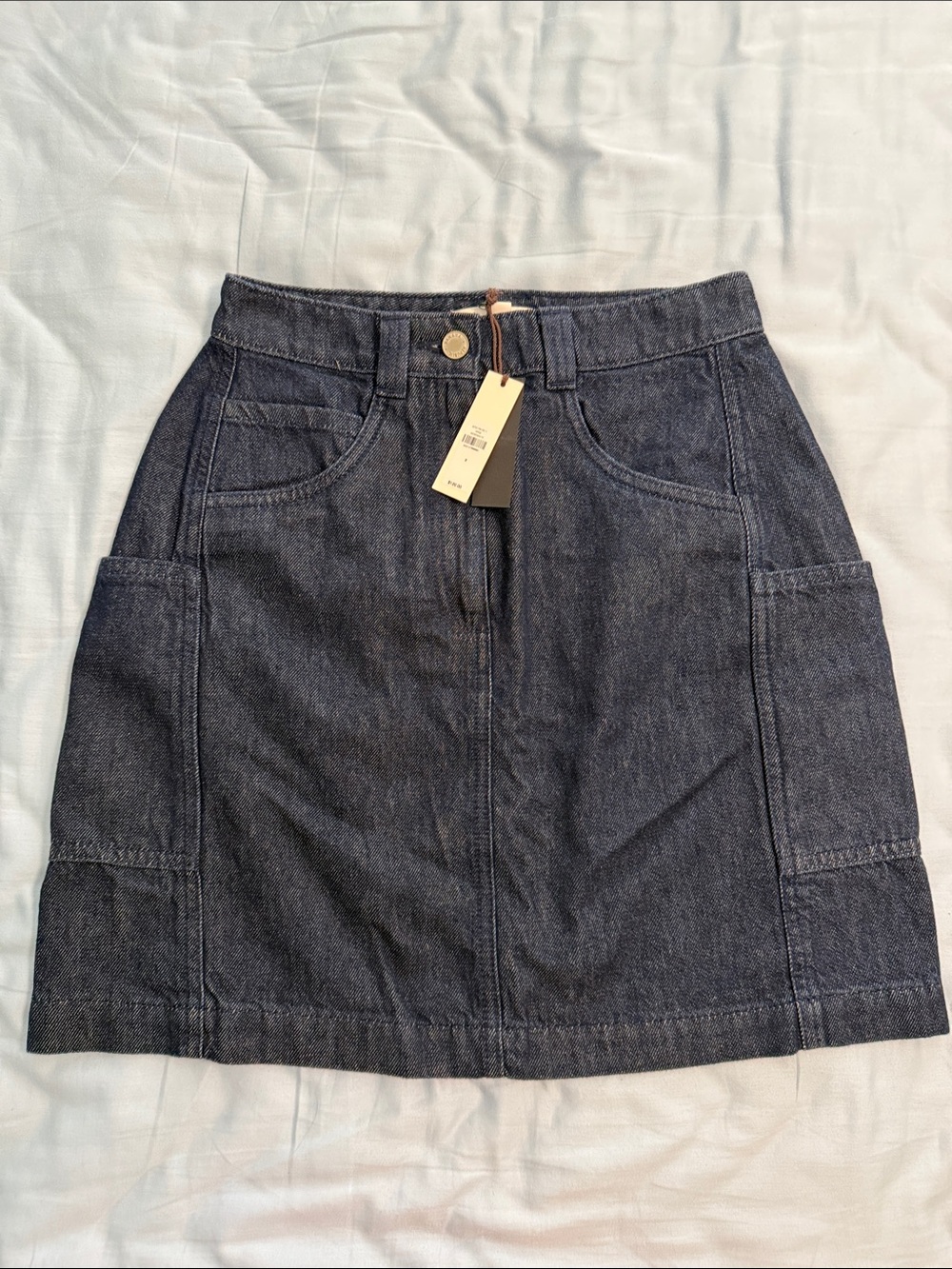 BNWT Banana Republic Dark Blue Denim Utility Skirt, sz 2